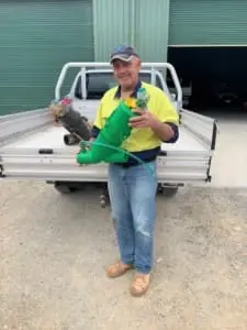 Alistair Read, Wastewater Utility Manager swapping old for new