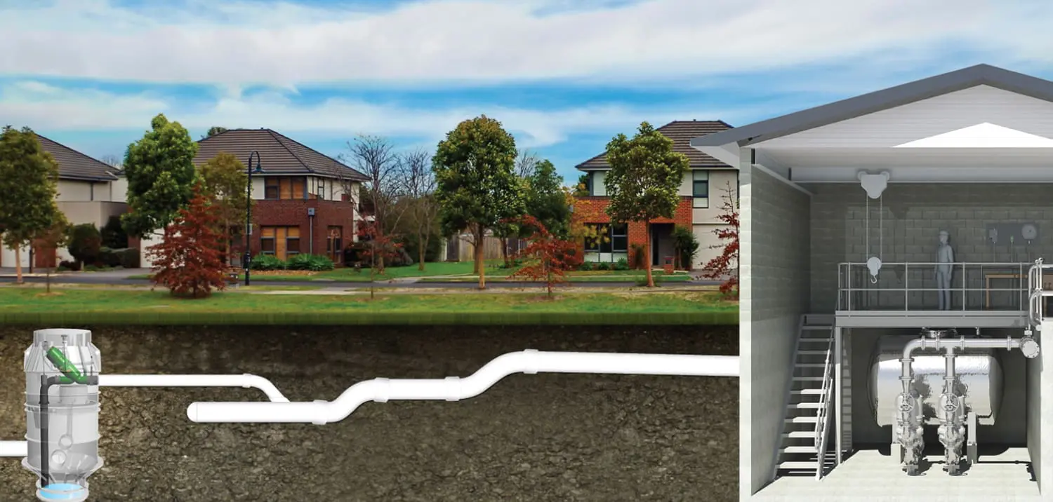 Vacuum Sewerage System Layout and Description