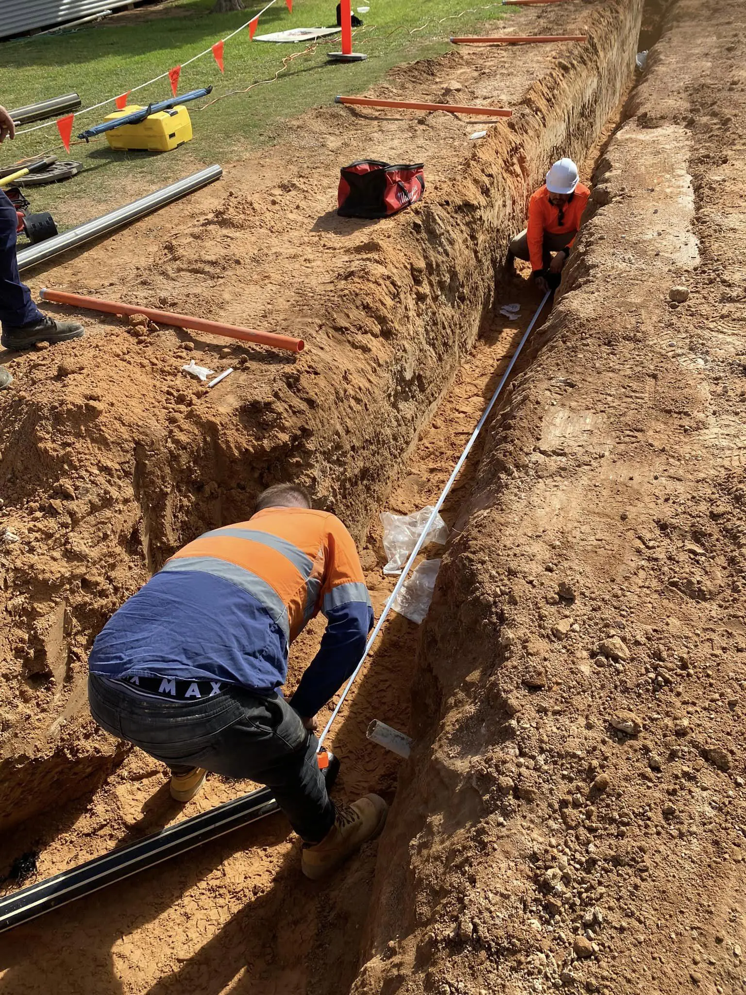 vacuum main installation