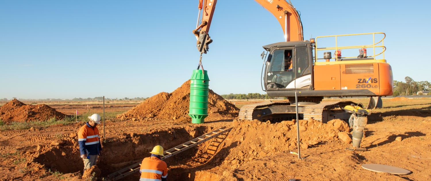 Installing a Flovac Collection Pit